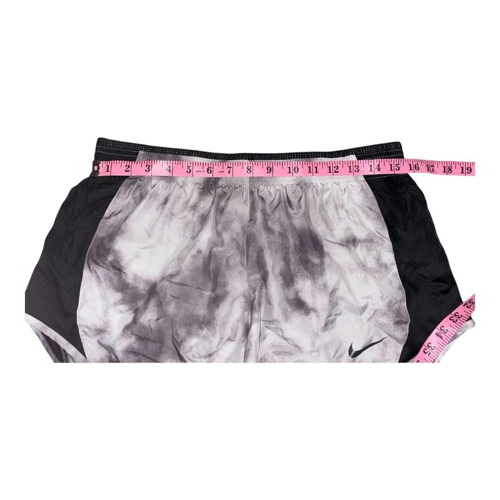 Nike Brief Lined Running Athletic Shorts - Womens Size Lg- Black Gray Ombré - Picture 2 of 5